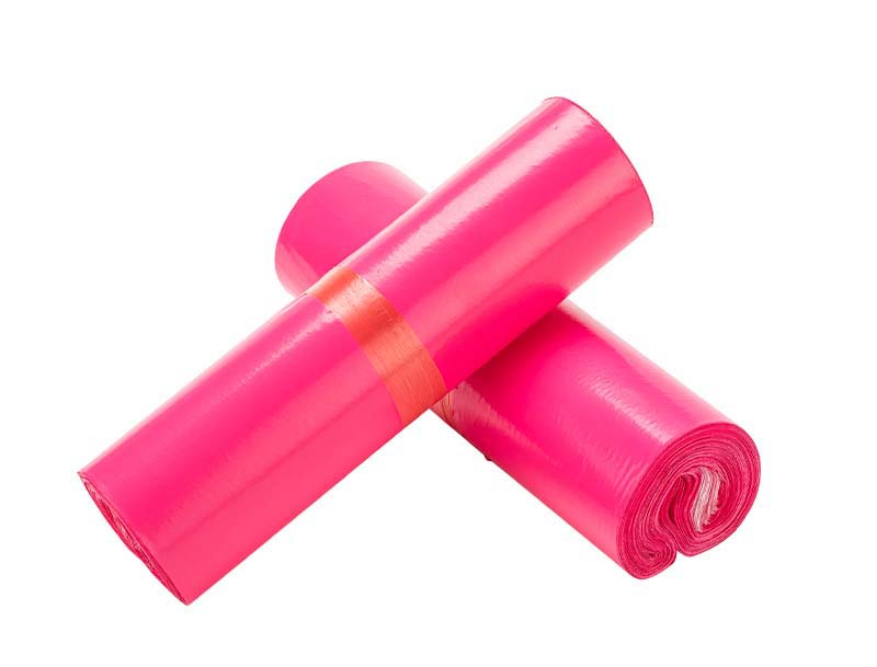 猇亭玫红色快递袋-02